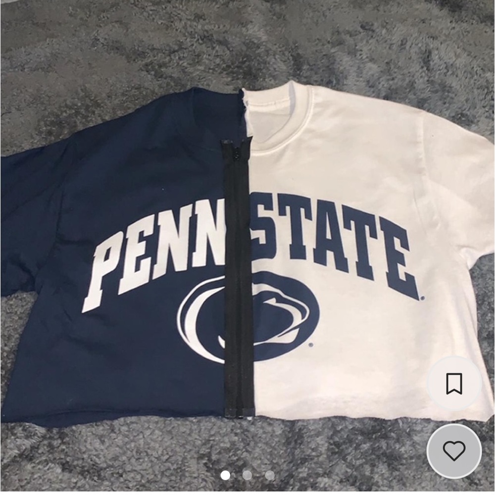 2 tone penn state zip up tailgate